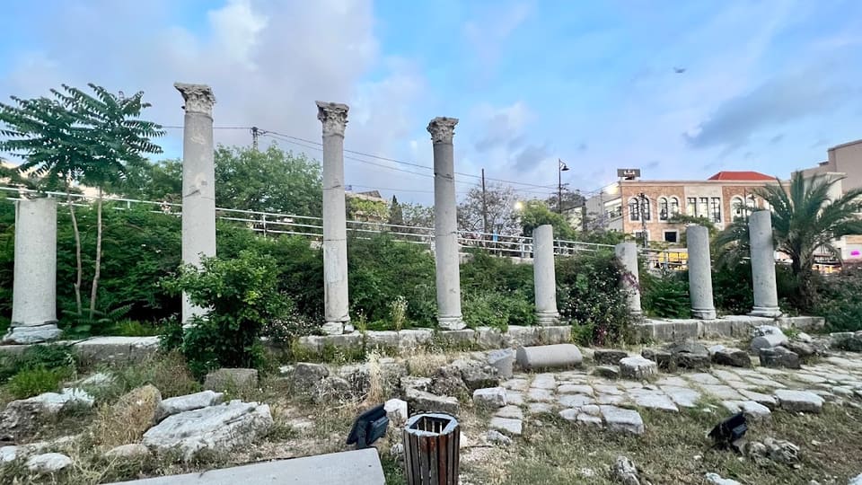 Roman Columns on the Main Street