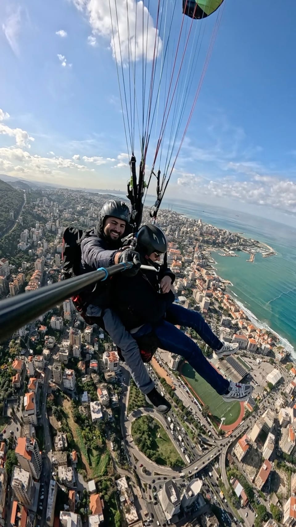 Paragliding with tarek