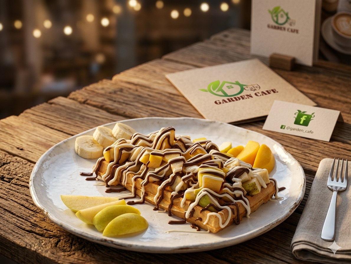 Garden Cafe (Crepe-Waffles-Pancakes-Fresh Juices- Hookah) — photograph 2