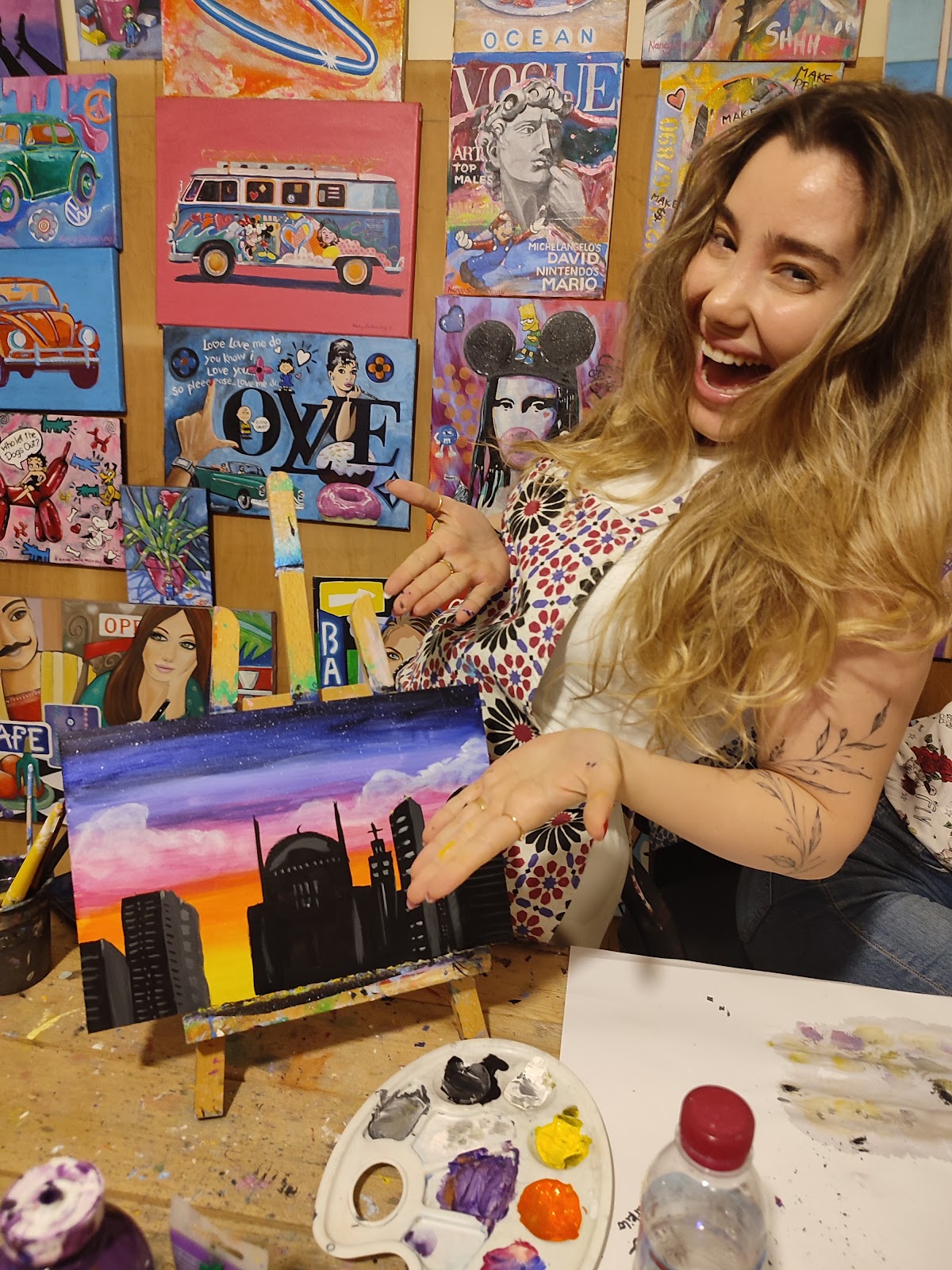 Nancy salamouny Art Studio-Cheers to Painting — photograph 5