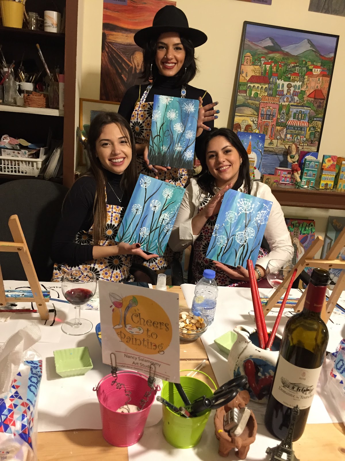 Nancy salamouny Art Studio-Cheers to Painting — photograph 6